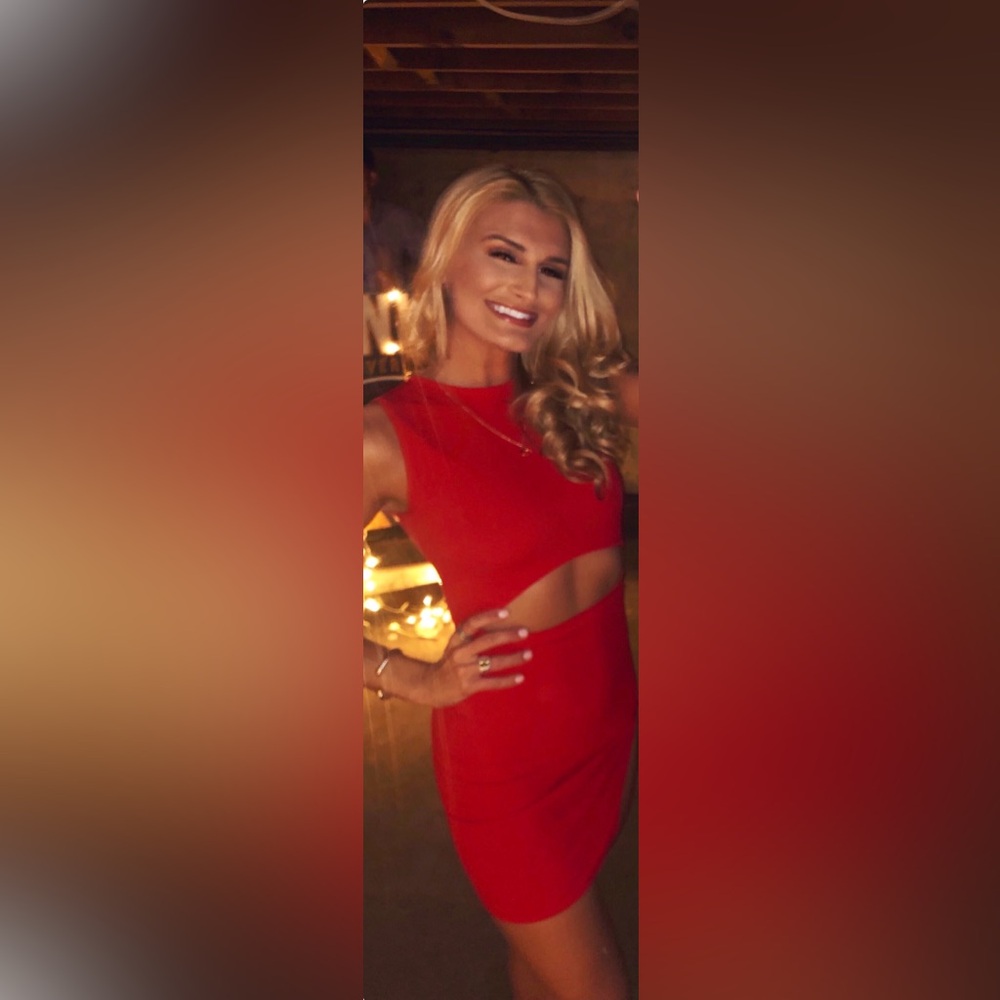 Nasty Gal Vibrant Red Backless Dress